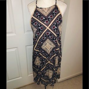 spaghetti strap racer back dress